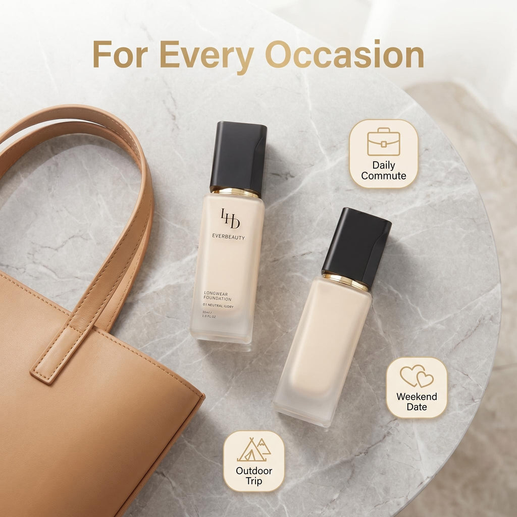 LDH EVERBEAUTY Longwear Matte Foundation, Transfer-Proof Hydrating Base 30ml
