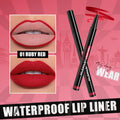 MLSMILE 6 Colors Waterproof Lip Liner Pen, Ultra Fine Precision Felt Ball Tip Long Lasting Matte Lip Outline Pencil
