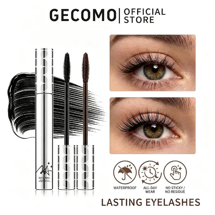 Lengthening Mascara—delivers lengthening, curling, and volumizing effects for fluffy, clump-free lashes; features a lightweight, smudge-proof, and transfer-resistant formula; prevents "spidery" clumps; cruelty-free and paraben-free.