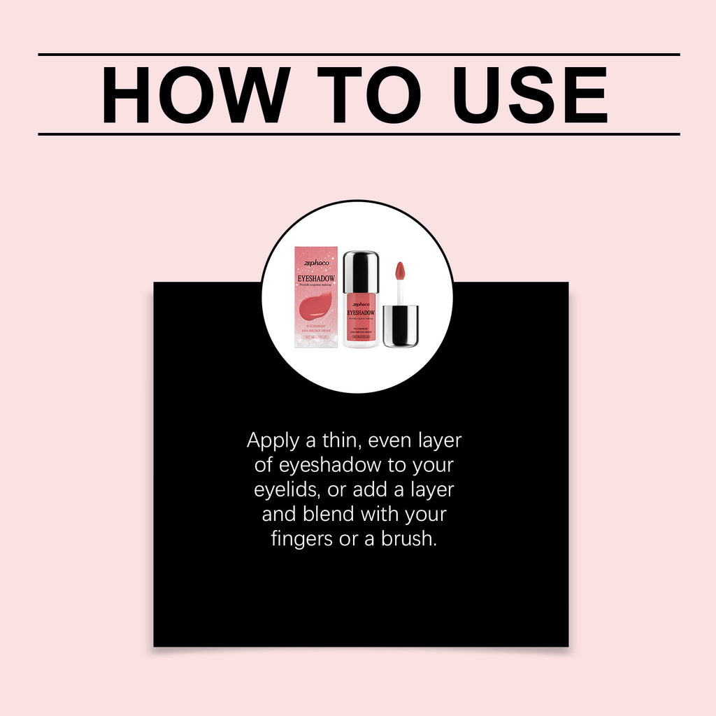 Ephoco Shimmer Liquid Eyeshadow #Peach Pink, Waterproof Smudge-Proof Quick Dry Hydrating Daily Eye Tint