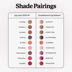 DoubleDown Lip Definer - 2-in-1 Lip Liner & Balm, Long-Lasting K-Beauty Lipstick with Satin Finish, Avocado Oil & Vitamin E