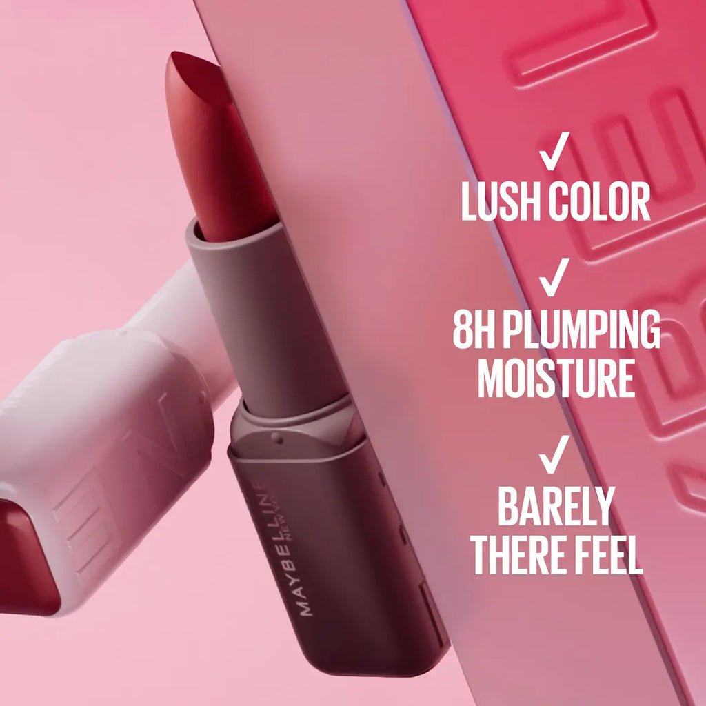 Serum Lipstick, Satin & Matte, 8H Moisture, Oil-Blend + Hyaluronic Acid.