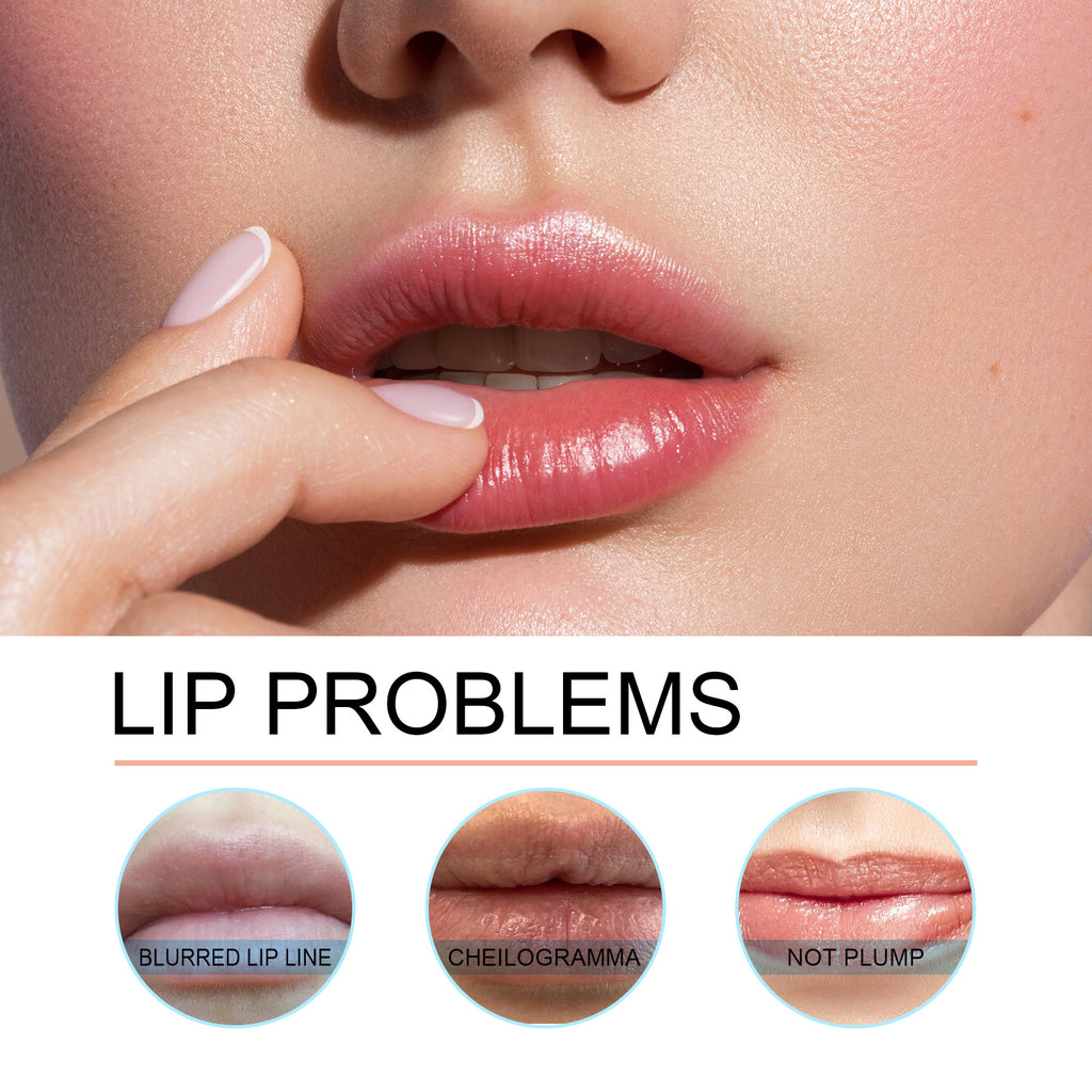 OUHOE Peel Off Lip Liner Tattoo Stain, Waterproof 24H Long Lasting Natural Nude Lip Tint Plump Nourish Lips Makeup