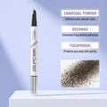 Zephoco Curved 2 In 1 Brow Pen, Dual Tip Micro Eyebrow Pen Waterproof Smudge Proof, Long Lasting Natural Hair-Like Eyebrow Makeup for Beginners