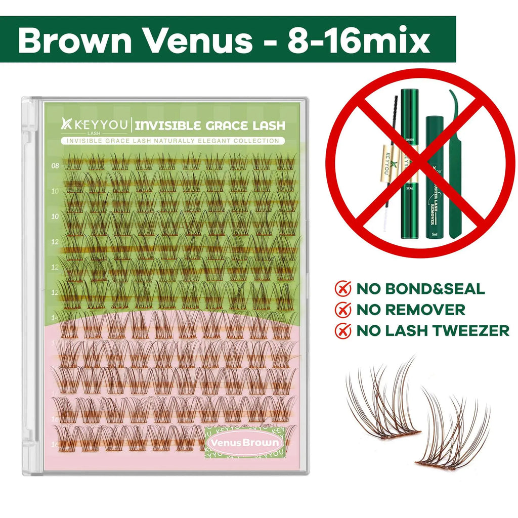 Venus Aurora Naiad DIY Lashes Clusters - Natural & Waterproof