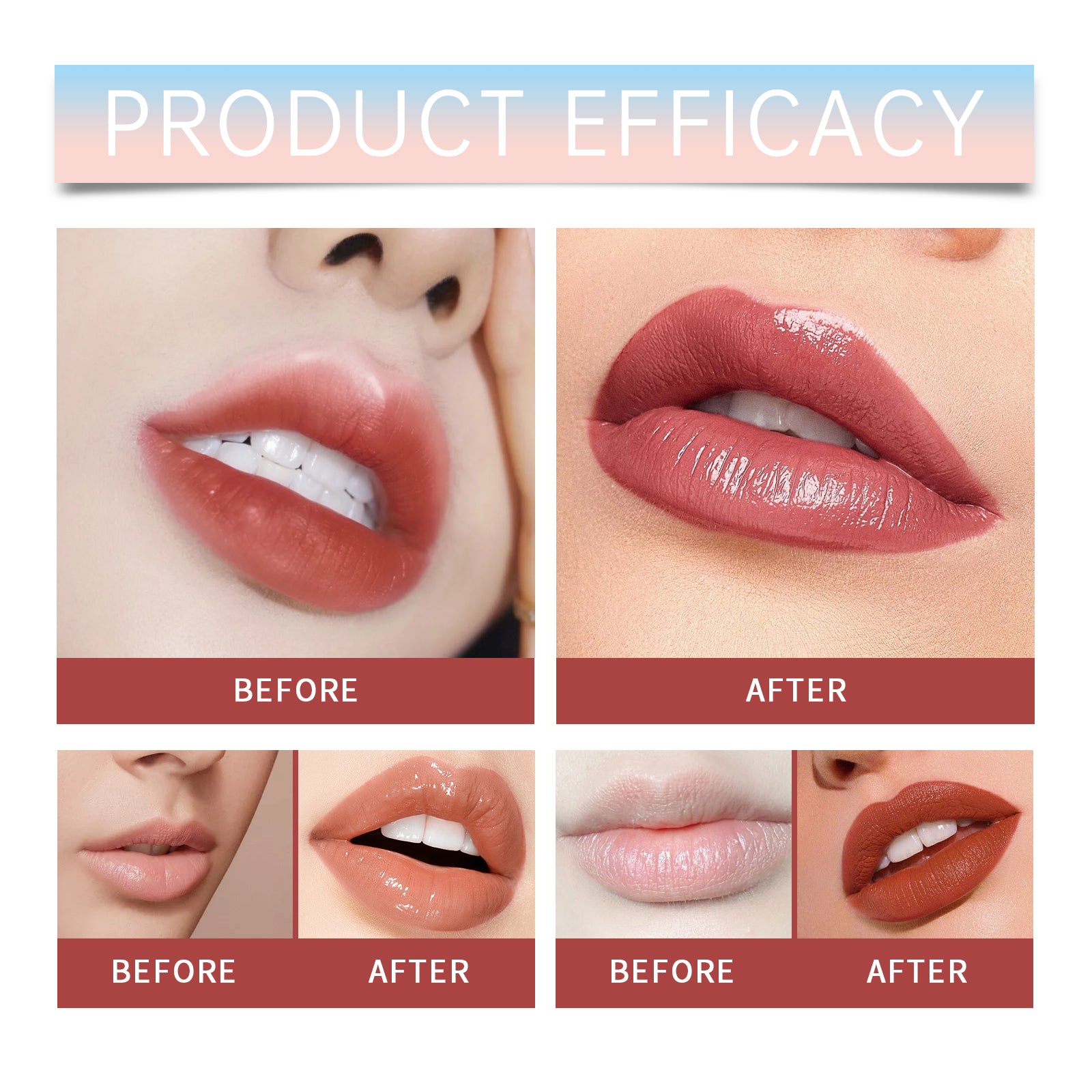 EelHope Peel Off Lip Liner Tattoo Lip Stain, Long Lasting Waterproof Peel Lip Tint, Moisturizing Aloe Lip Makeup, 3 Shades Available