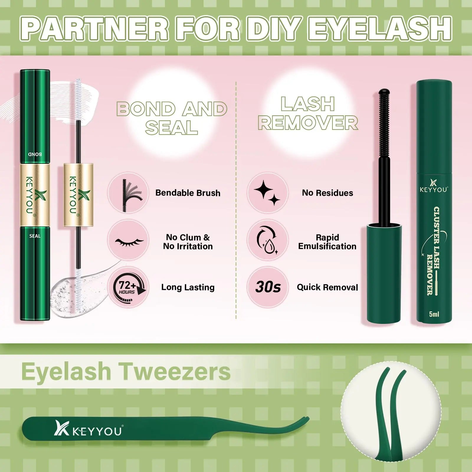 Venus Aurora Naiad DIY Lashes Clusters - Natural & Waterproof