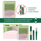 Venus Aurora Naiad DIY Lashes Clusters - Natural & Waterproof
