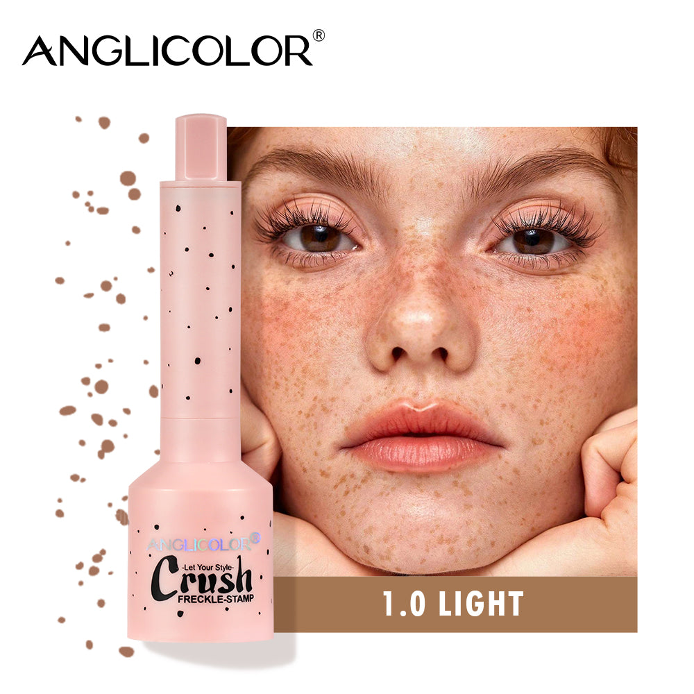 ANGLICOLOR Freckle Stamp Pen, 3 Shades Waterproof Natural Fake Freckles Makeup Tool, Quick Dry Long Lasting Realistic Freckle Tattoo Stamp for Face